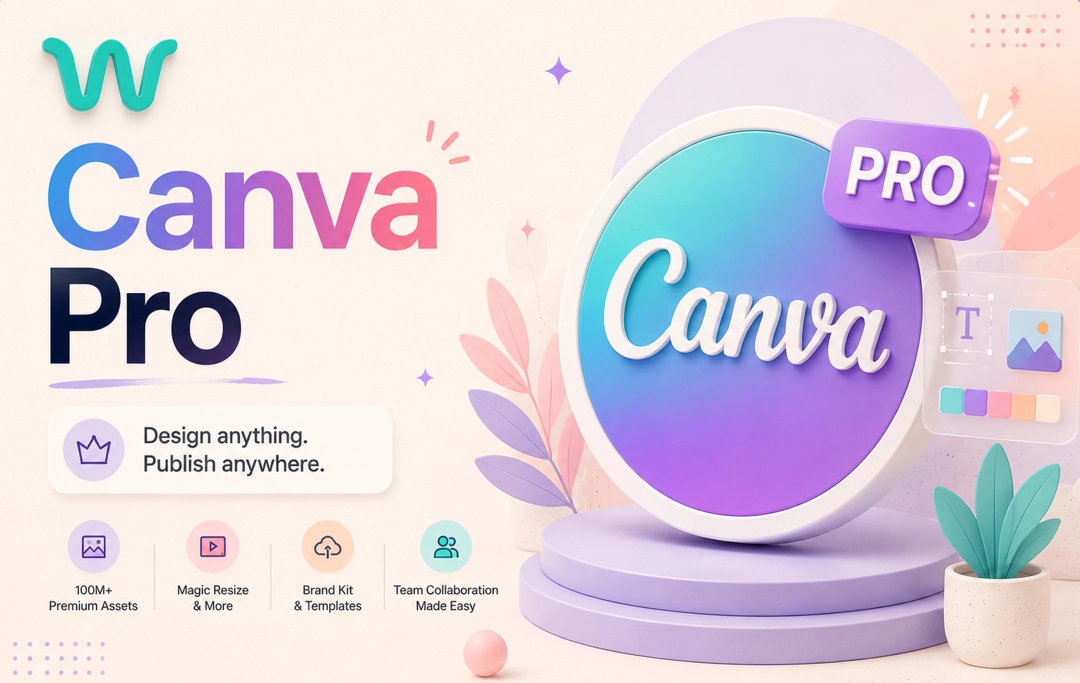 خرید اکانت پیش‌ساخته کانوا پرو (Canva Pro)